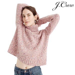 J.Crew Women's Marled Wool Turtleneck Long-sleeved Pullover Sweater